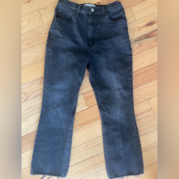 Abercrombie & Fitch The Kick Flare Ultra High Rise Sz 27 - Picture 8 of 9